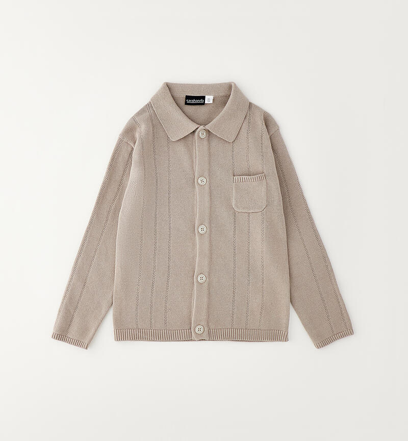Sarabanda Children's Cardigan BEIGE SCURO-0445