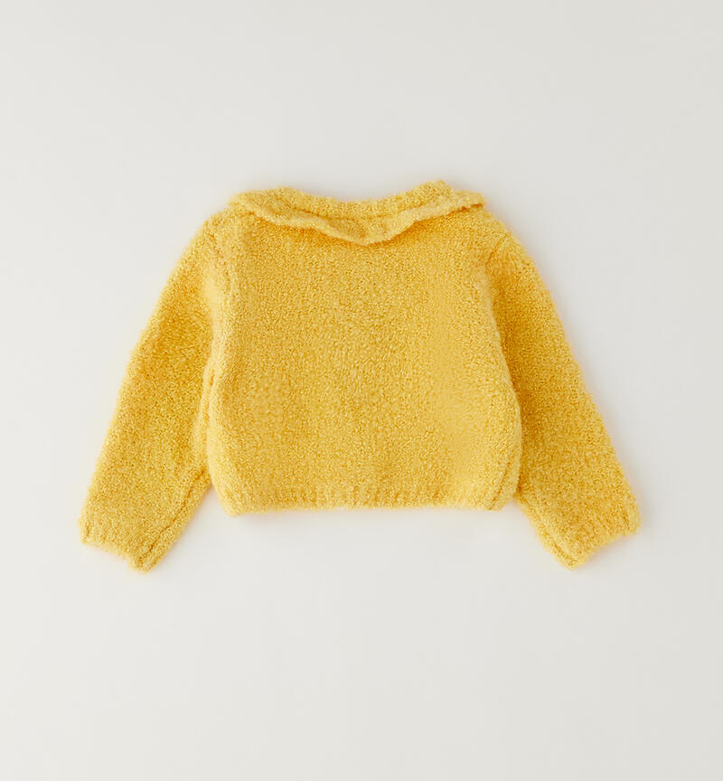Minibanda baby girl cardigan GIALLO-1624