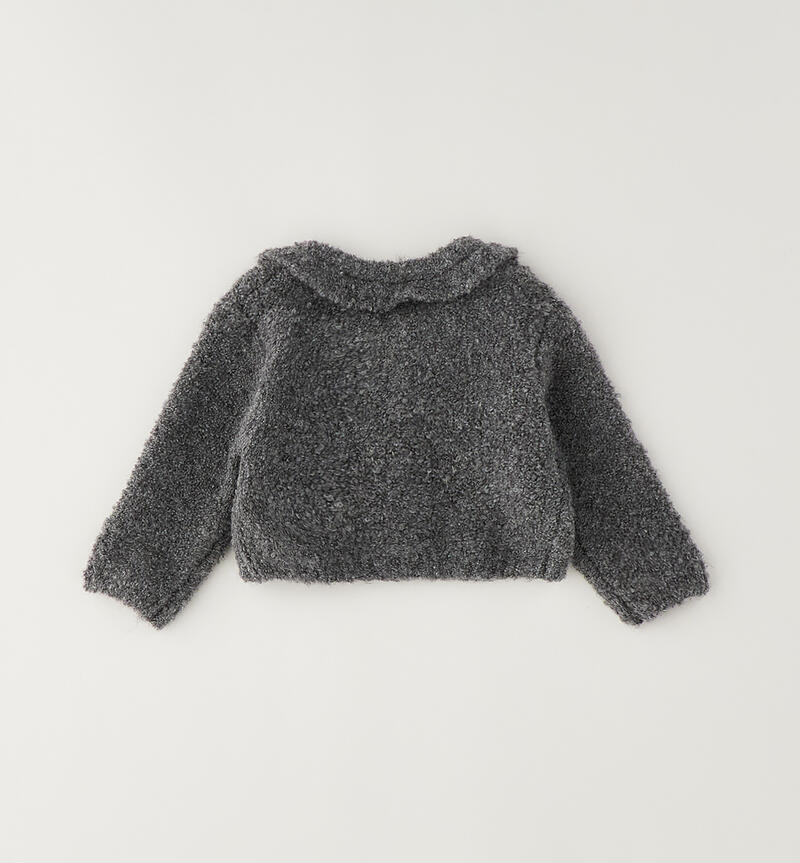 Minibanda baby girl cardigan GRIGIO MELANGE-8970