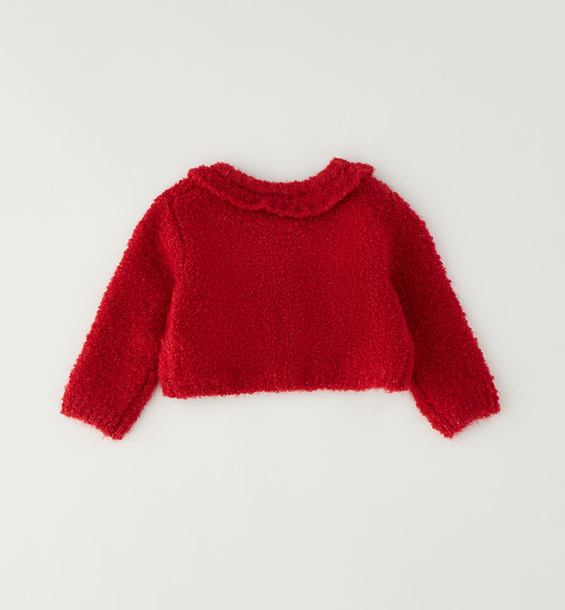 Minibanda baby girl cardigan ROSSO-2253