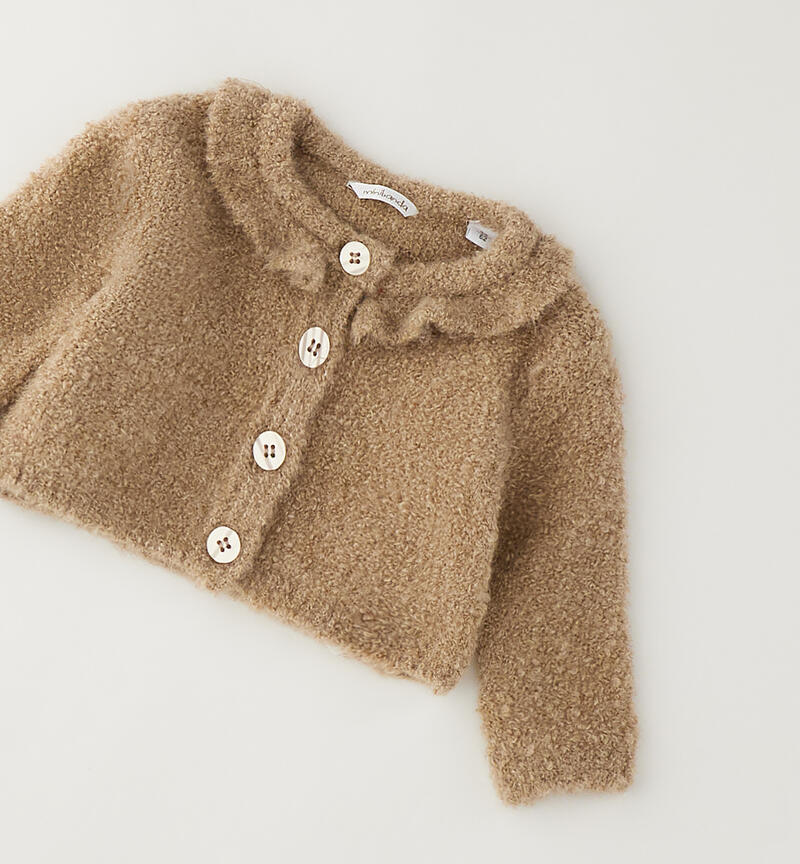 Minibanda baby girl cardigan TORTORA-0932