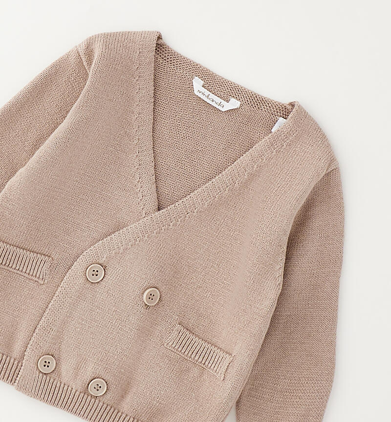 Cardigan for newborns BEIGE-0437