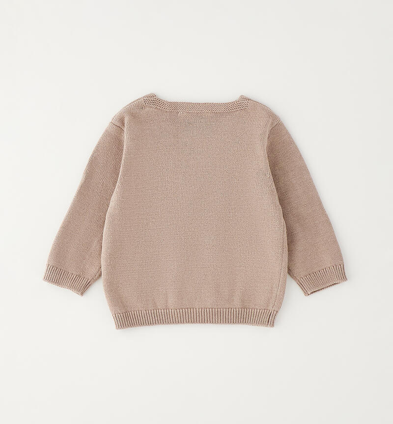 Cardigan for newborns BEIGE-0437