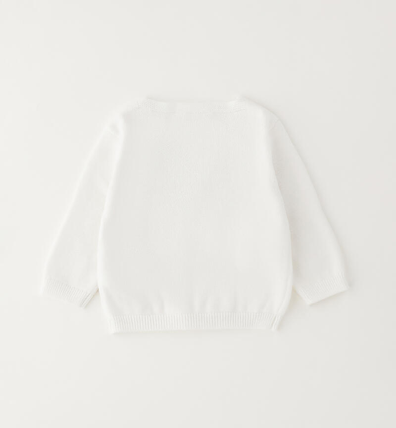 Cardigan for newborns BIANCO-0113