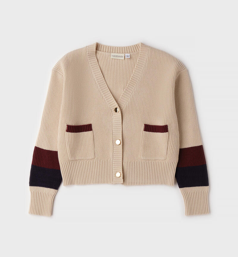 Sarabanda girl's cardigan ECRU'-0164