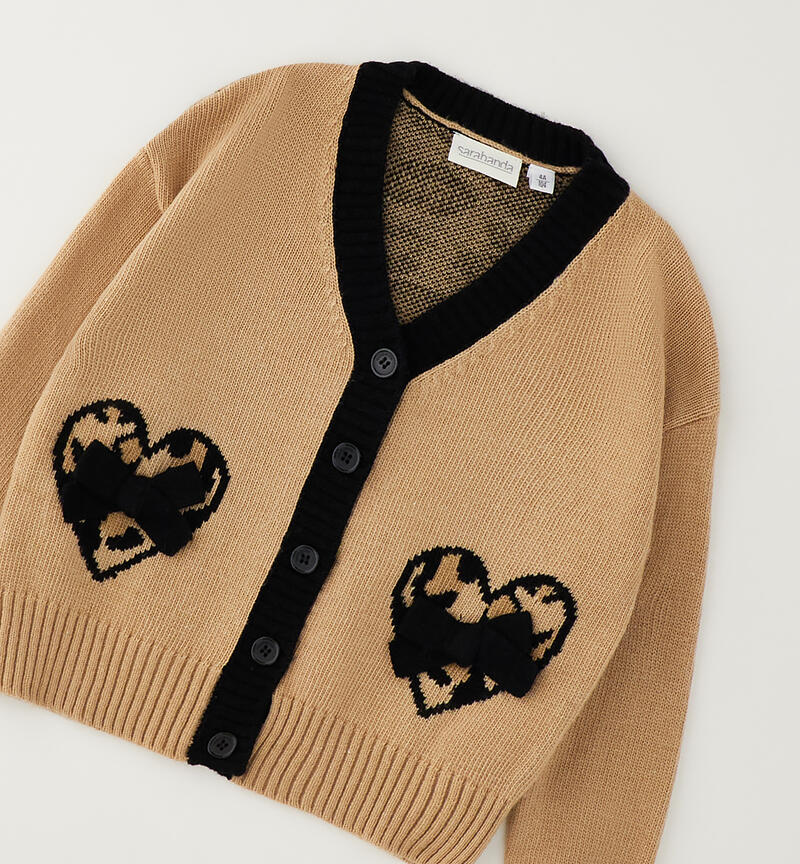 Cardigan Sarabanda per bambina BEIGE-0734
