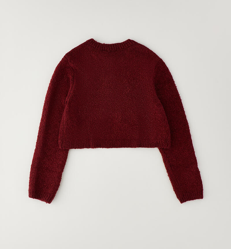 Girls' wrap cardigan ROSSO-2549
