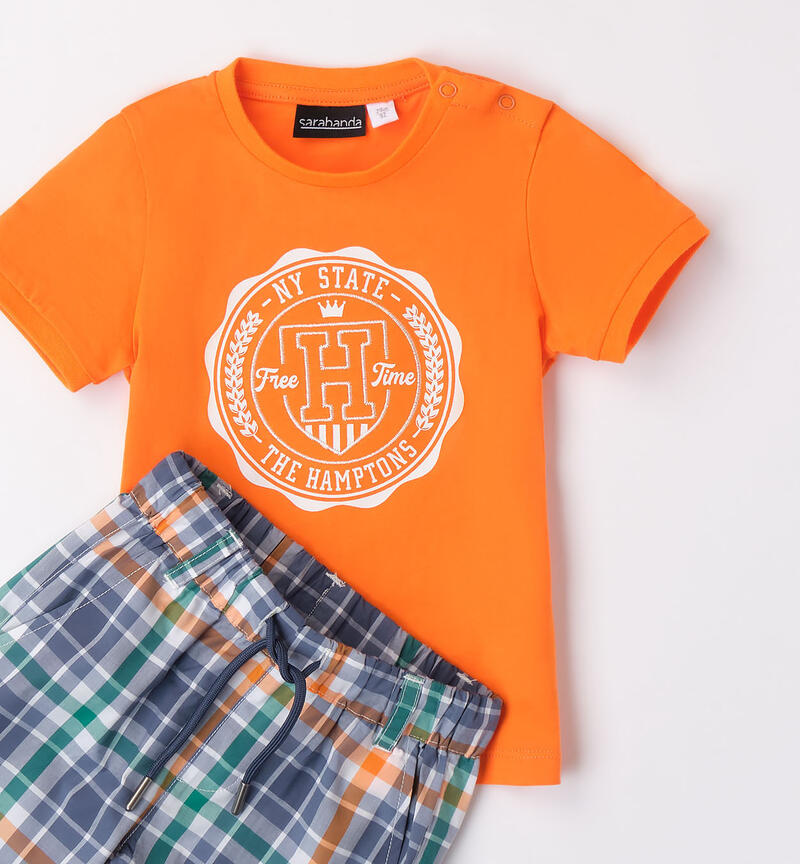 Orange outfit for boys ARANCIONE-1836