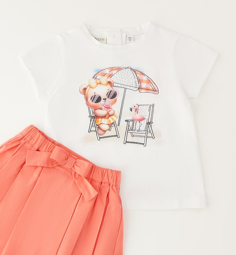 Completino bambina estivo CORALLO-2143