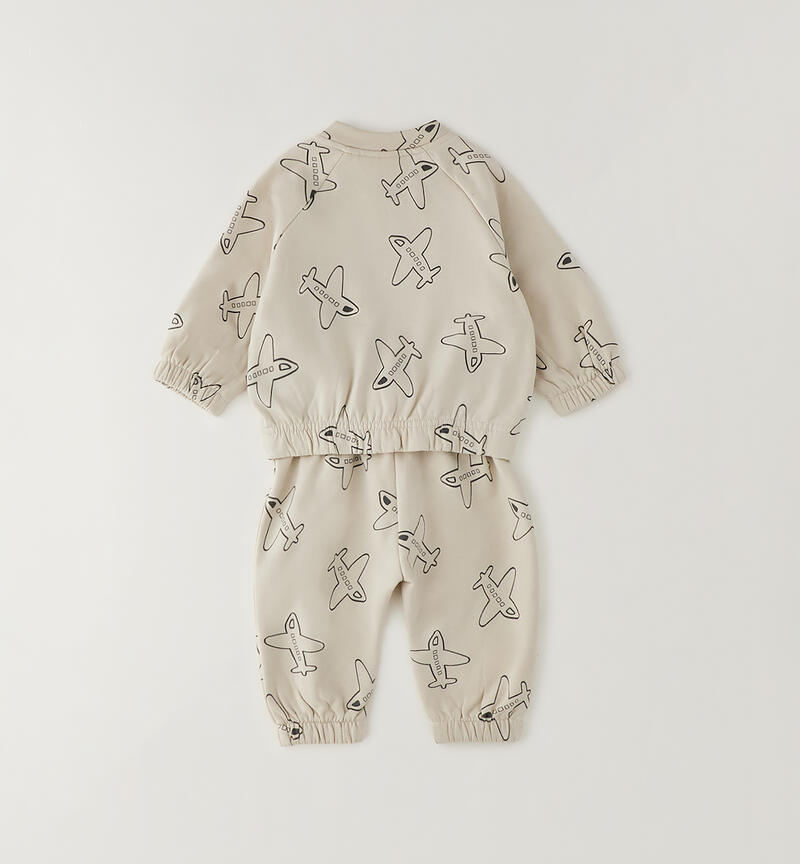 Completino bimbo neonato BEIGE-GRIGIO-6CEQ