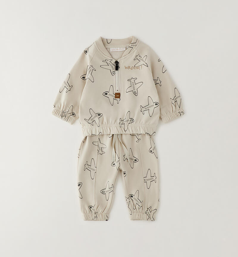 Completino bimbo neonato BEIGE-GRIGIO-6CEQ