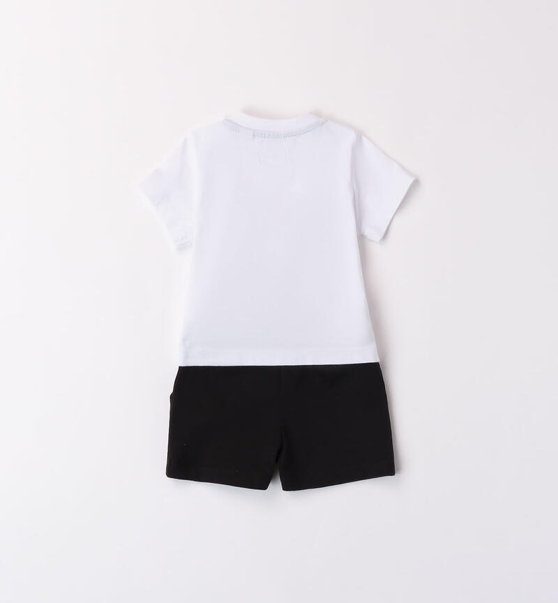 Ducati boys' summer outfit BIANCO-0113