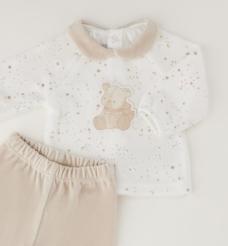 Minibanda two-piece outfit PANNA-BEIGE-6CFF