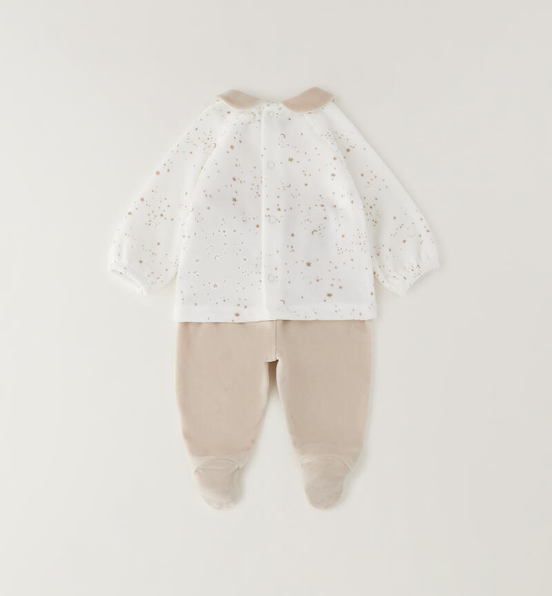 Minibanda two-piece outfit PANNA-BEIGE-6CFF