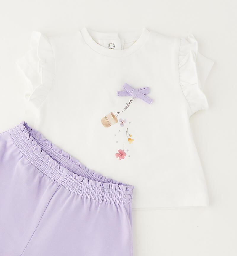 Completino neonata due pezzi BIANCO-0113