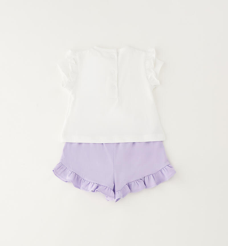 Completino neonata due pezzi BIANCO-0113