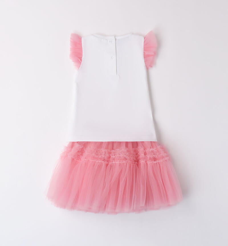 Girls' outfit with tulle  PINK DOLPHINS-2775