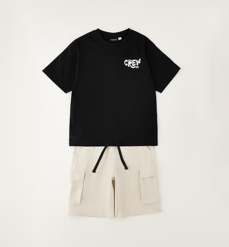 100% cotton boy's set NERO-0658
