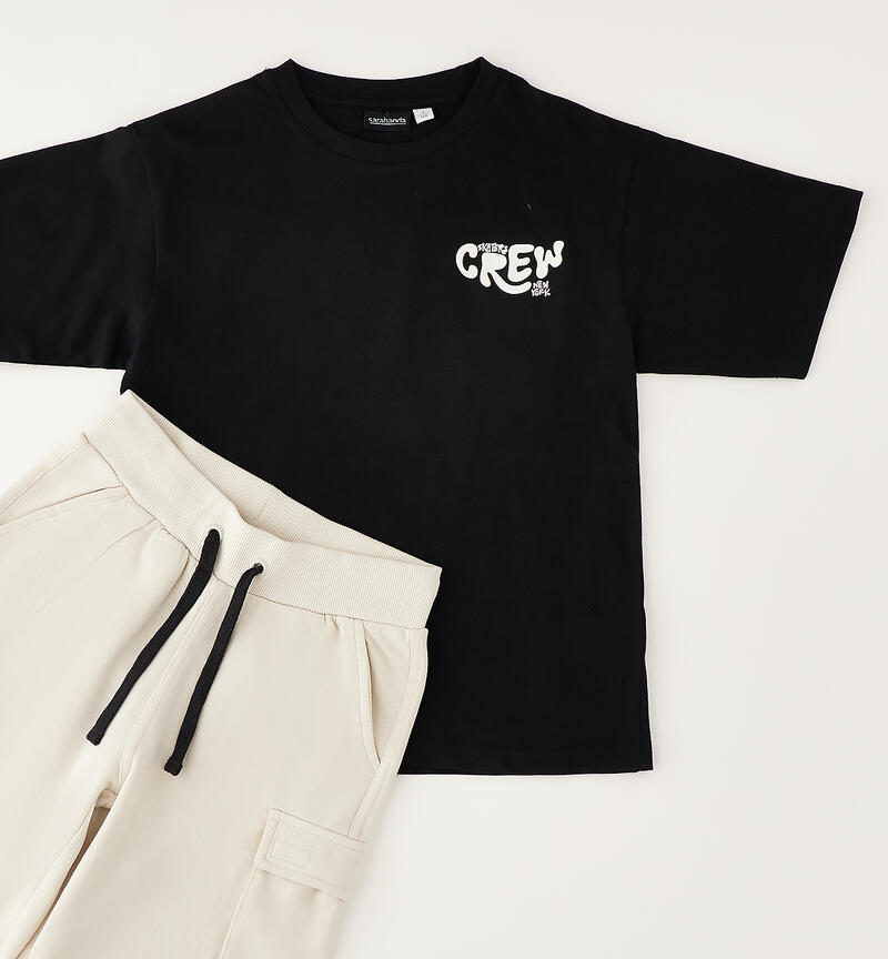 100% cotton boy's set NERO-0658