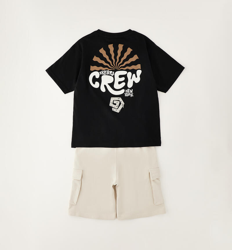 100% cotton boy's set NERO-0658