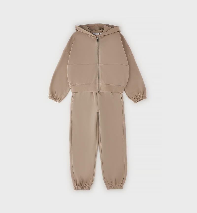 Completo 2 pezzi ragazza BEIGE-0437