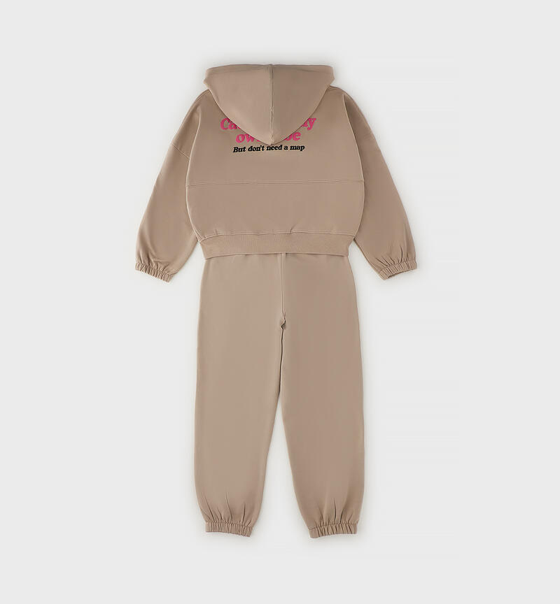 Completo 2 pezzi ragazza BEIGE-0437