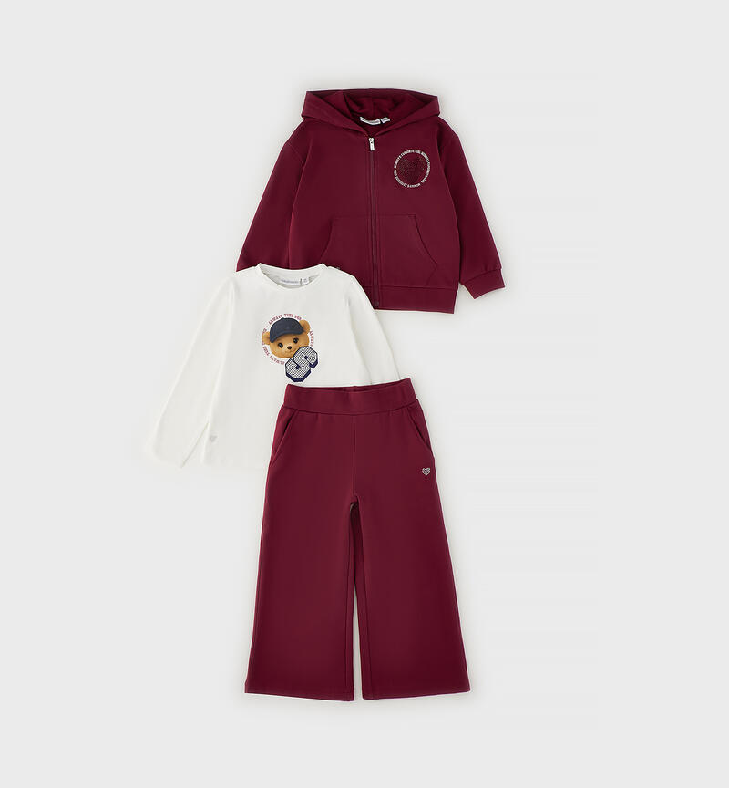 Completo 3 pezzi bambina PRUGNA-2656