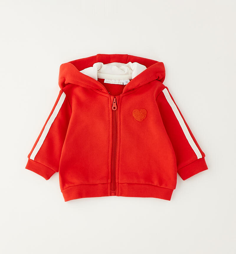 Completo 3 pezzi neonata ROSSO-2236