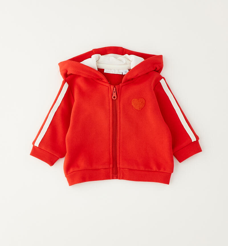 Completo 3 pezzi neonata ROSSO-2236