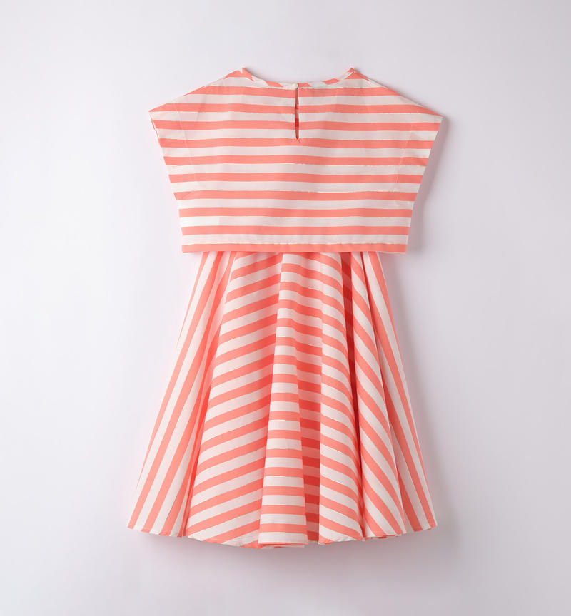 Sarabanda striped outfit for girls from 8 to 16 years MANDARINO-2132