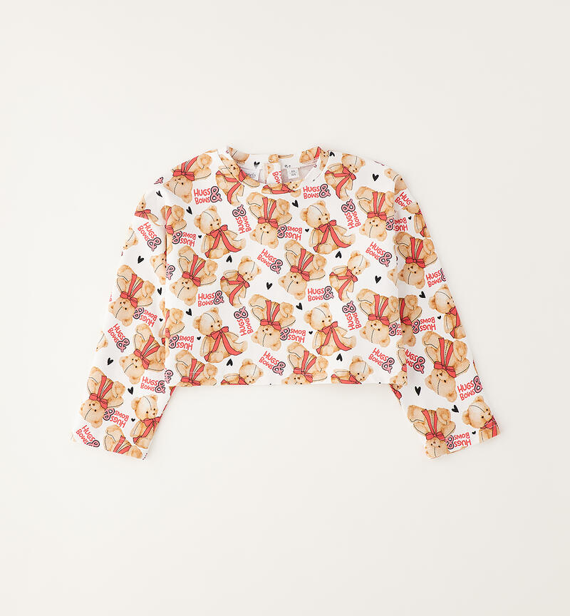 3-piece girl's outfit BIANCO-FUCSIA-6BZT