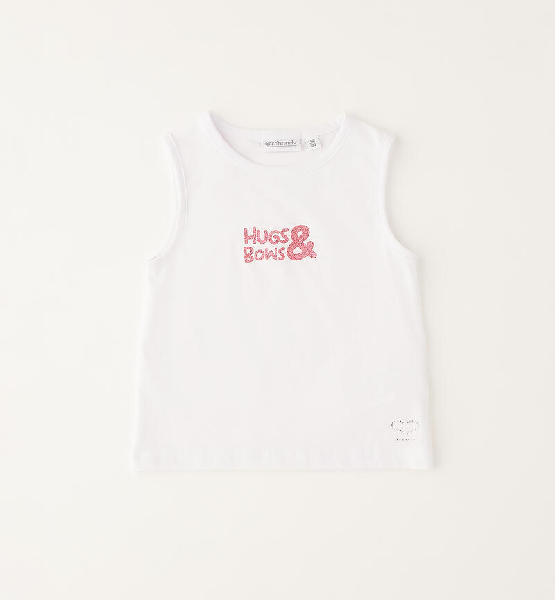 3-piece girl's outfit BIANCO-FUCSIA-6BZT