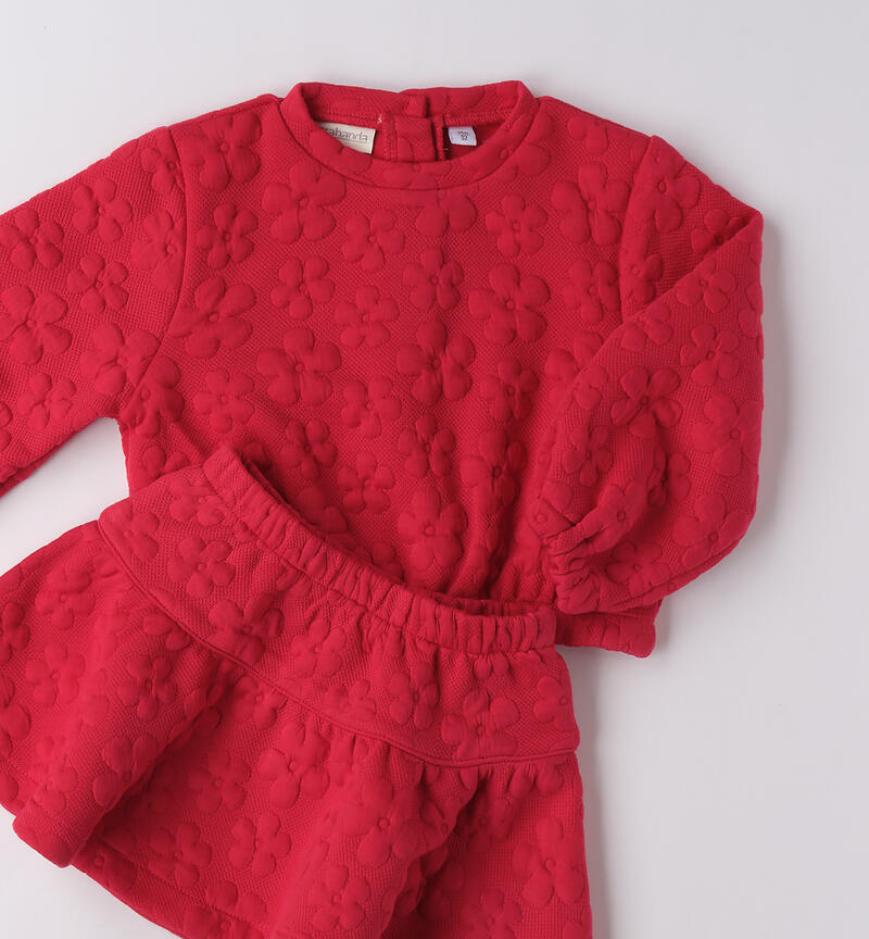 Completo bambina con Gonna CHERRY-2356