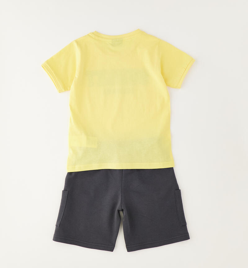 Completo bambino cotone GIALLO-1611