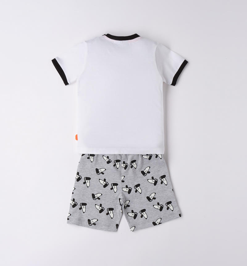 Sarabanda summer set for boys from 9 months to 8 years BIANCO-0113