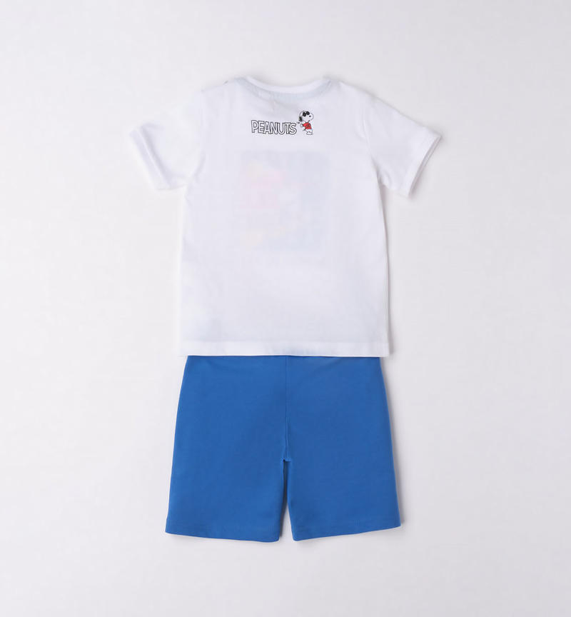 Sarabanda Snoopy set for boys from 9 months to 8 years BIANCO-0113