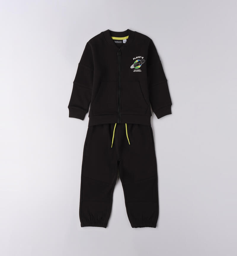 Completo bambino sportivo NERO-0658