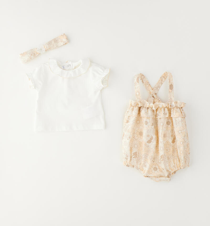 Summer girl's outfit PANNA-ECRU'-6BZM