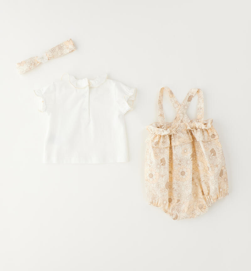 Summer girl's outfit PANNA-ECRU'-6BZM