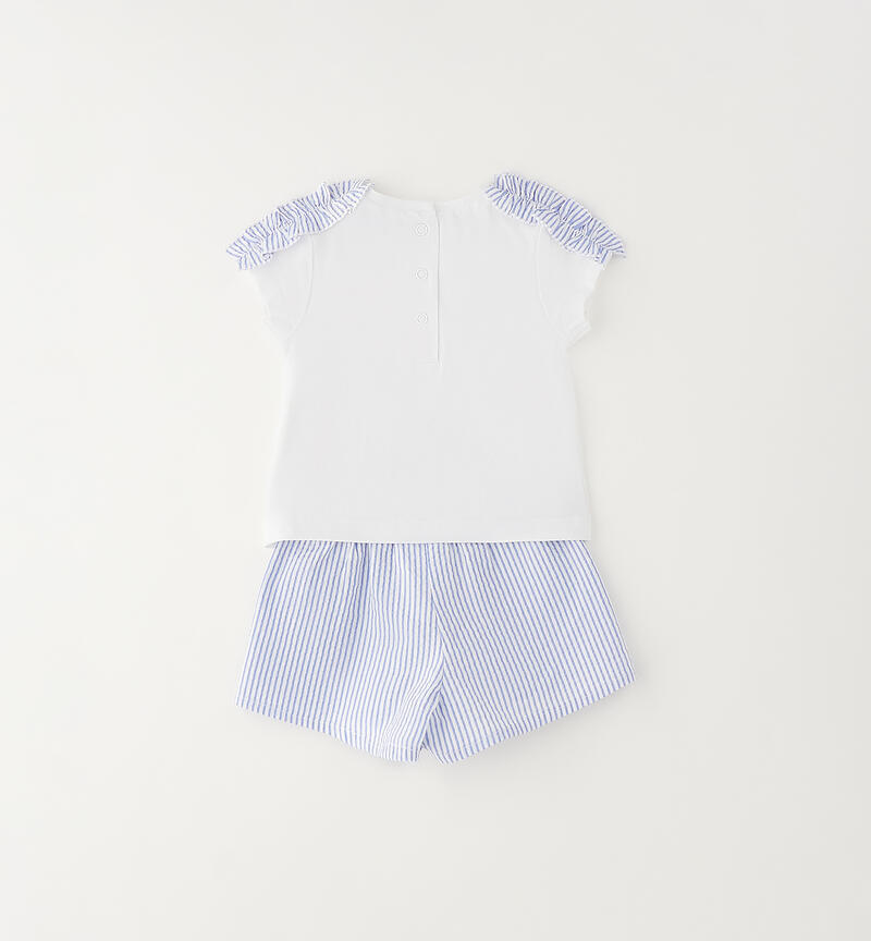 Completo bimba Minibanda BIANCO-0113