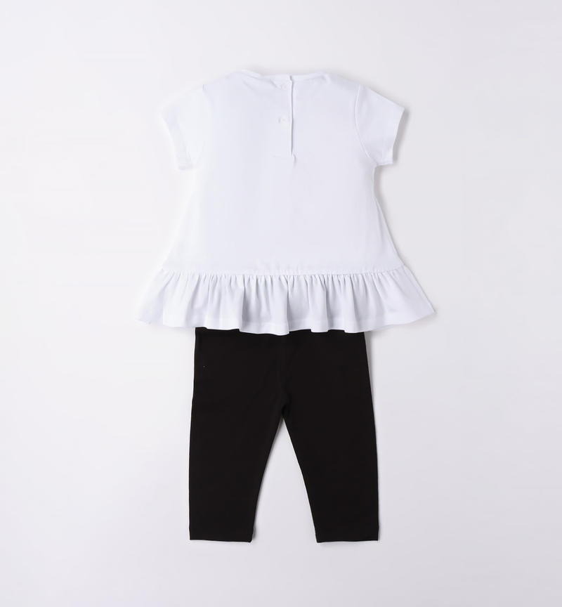 Sarabanda bunny outfit for girls from 9 months to 8 years BIANCO-0113