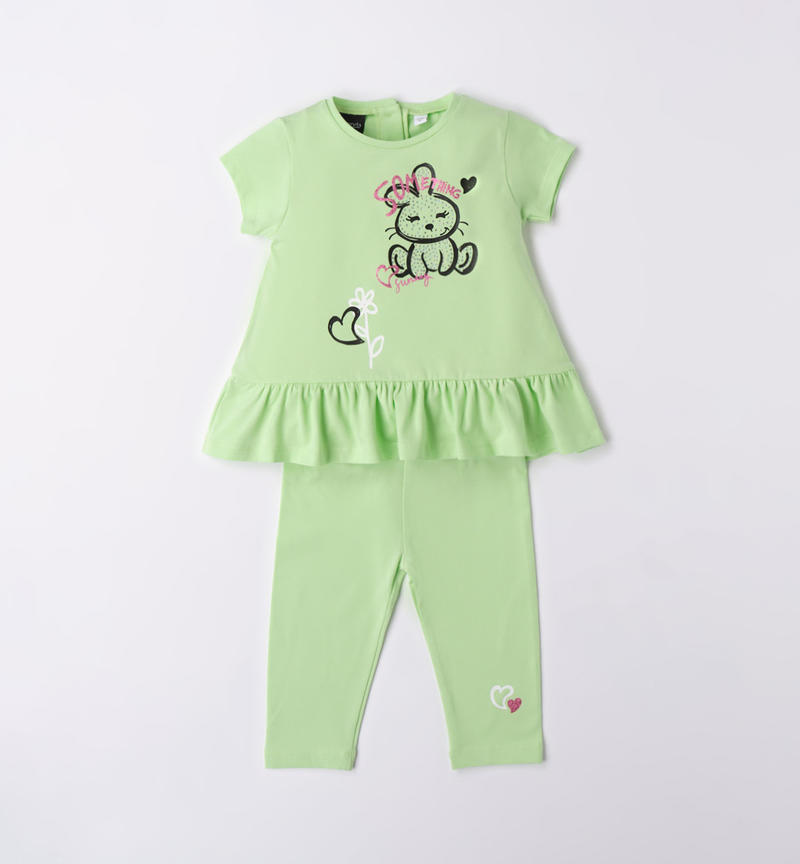 Sarabanda bunny outfit for girls from 9 months to 8 years MINT-5131