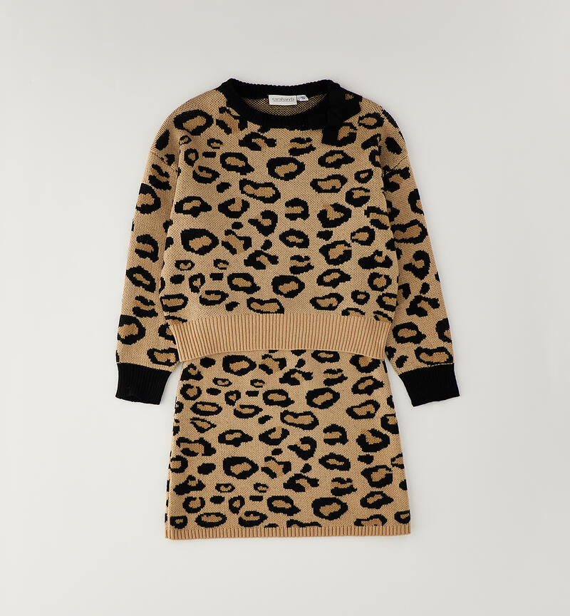 Girls' matching set BEIGE-0734
