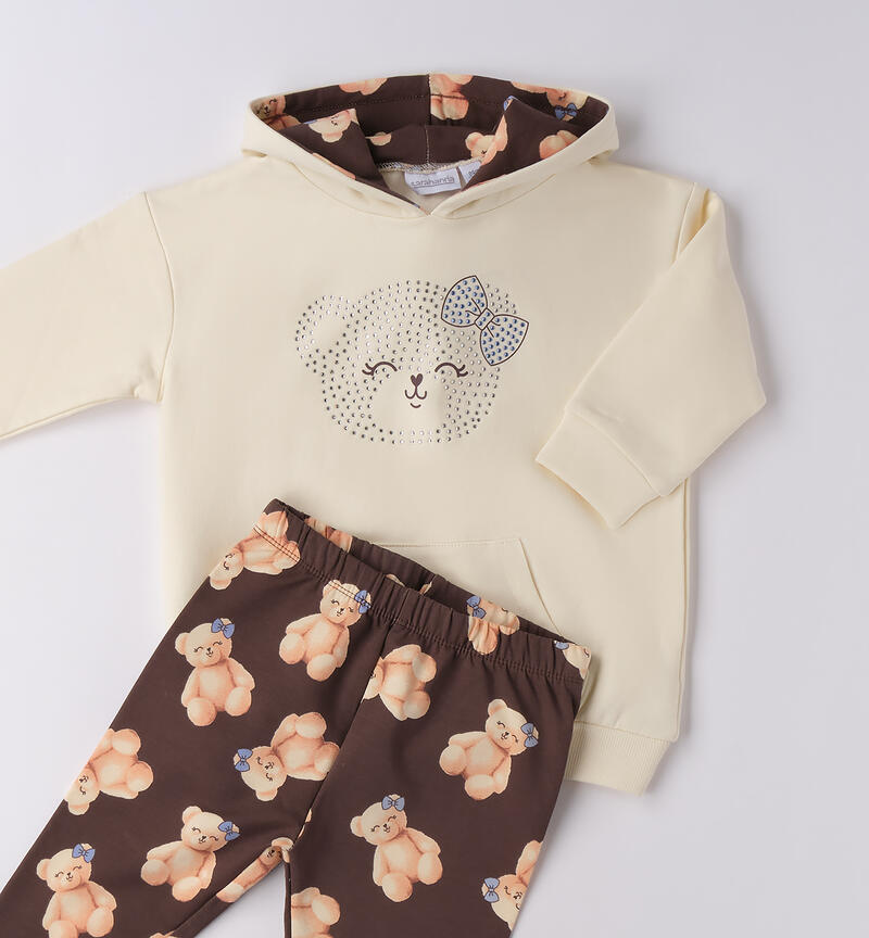 Completo da bambina CREMA-0921