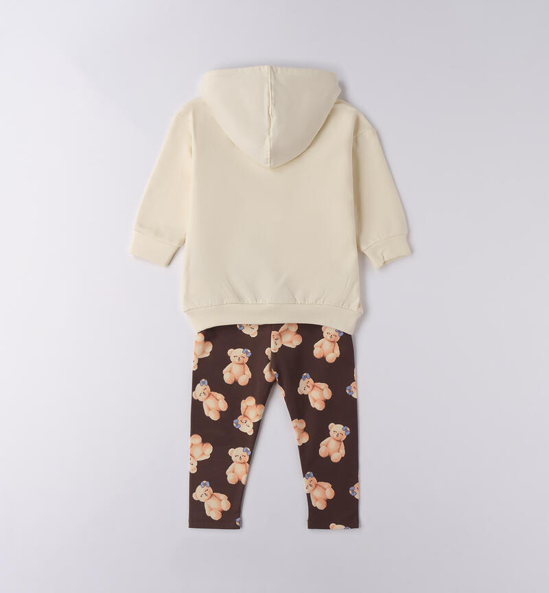 Completo da bambina CREMA-0921