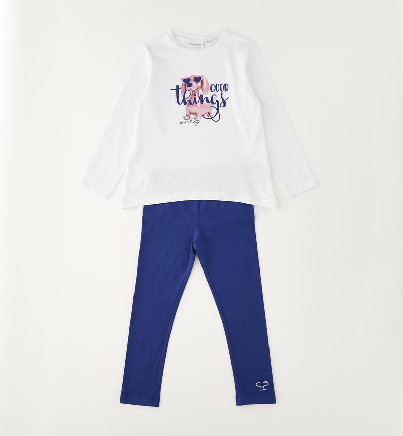 Completo da bambina Sarabanda BIANCO-0113