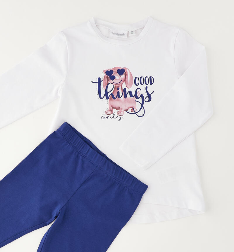 Completo da bambina Sarabanda BIANCO-0113