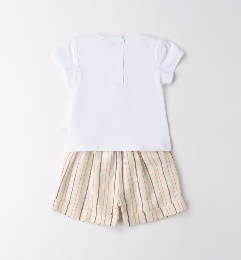 Completo da bambina Sarabanda BIANCO-0113