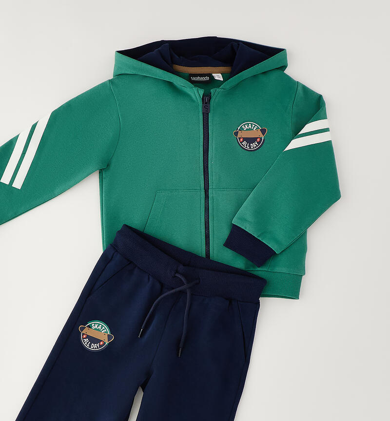 Completo da bambino VERDE-4734