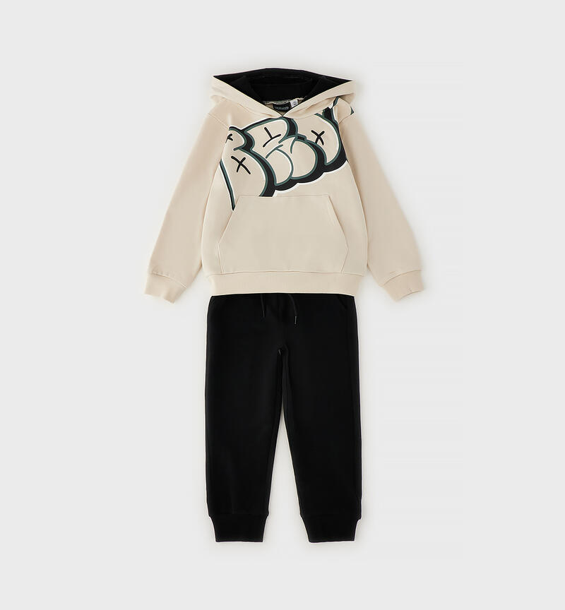 Completo due pezzi bambino ECRU'-0164